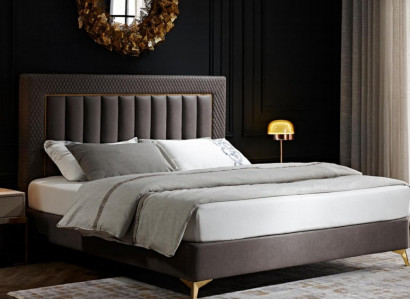 Bedroom Complete Bed 2x Nightstand 3pc. Set Design Luxury Complete Sets